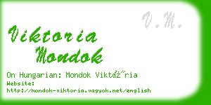 viktoria mondok business card